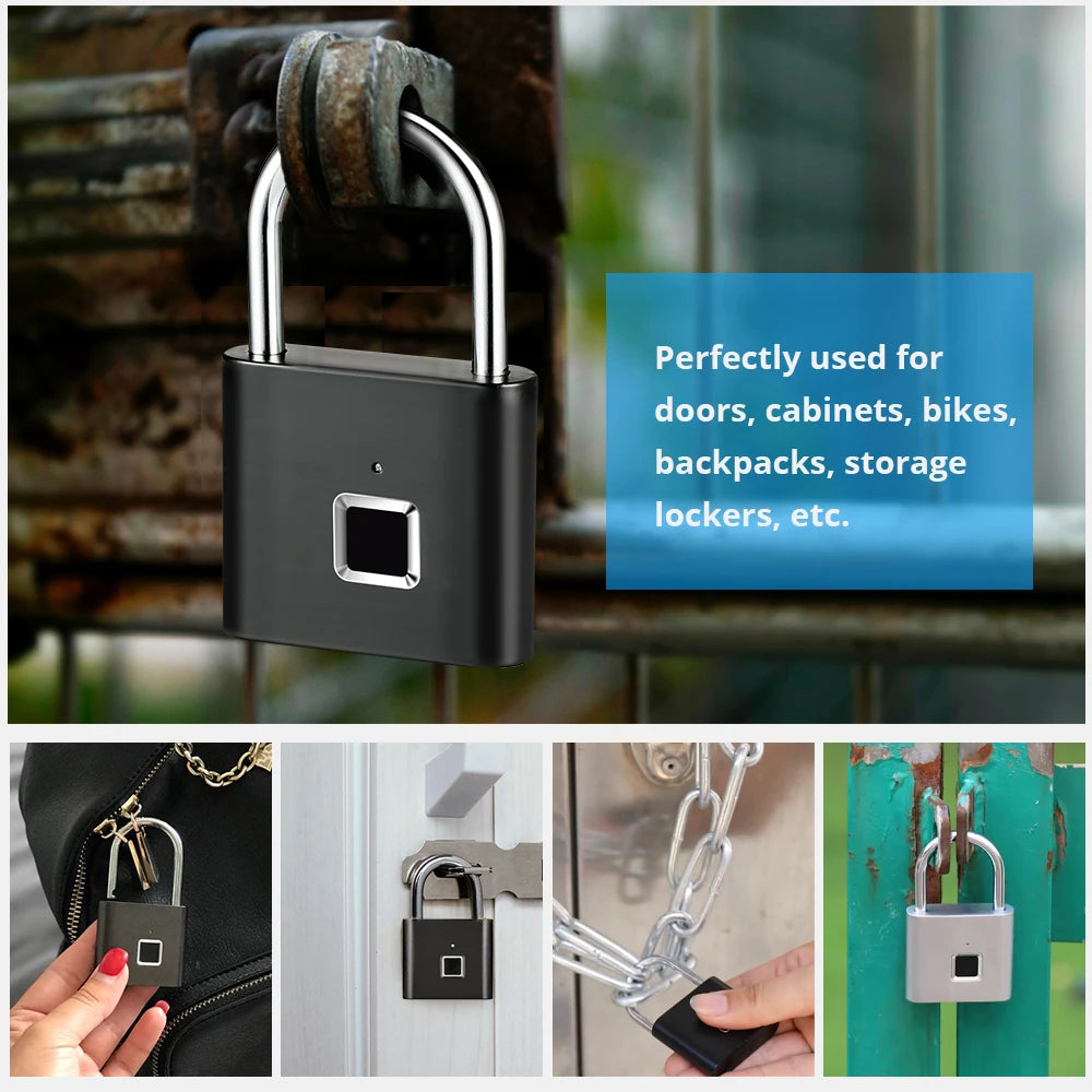 KERUI Fingerprint Padlock — view 3