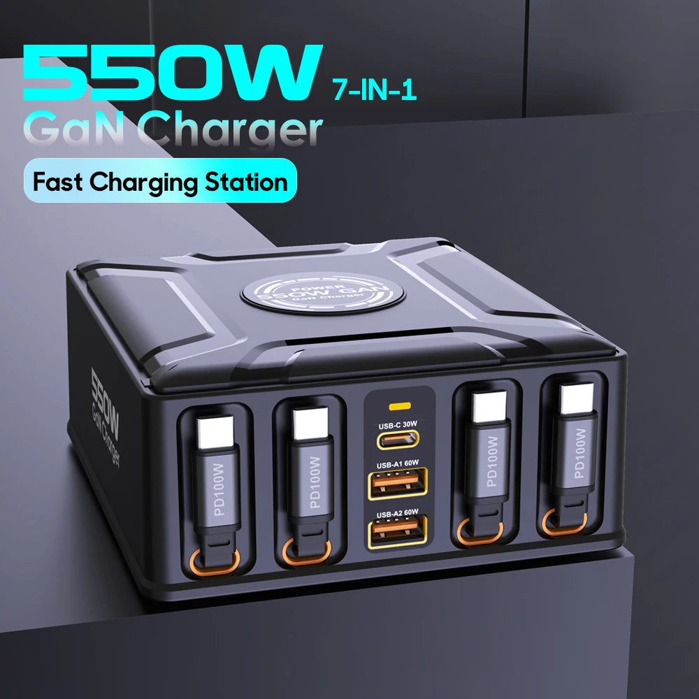 550W 7-in-1 GaN Charging Station — view 2