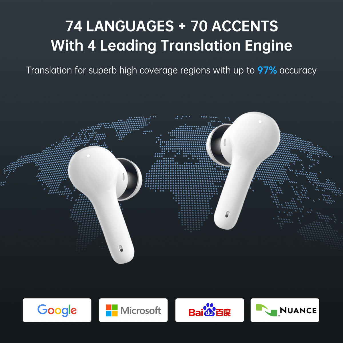 Wooask M6 AI Translator Earbuds — view 2