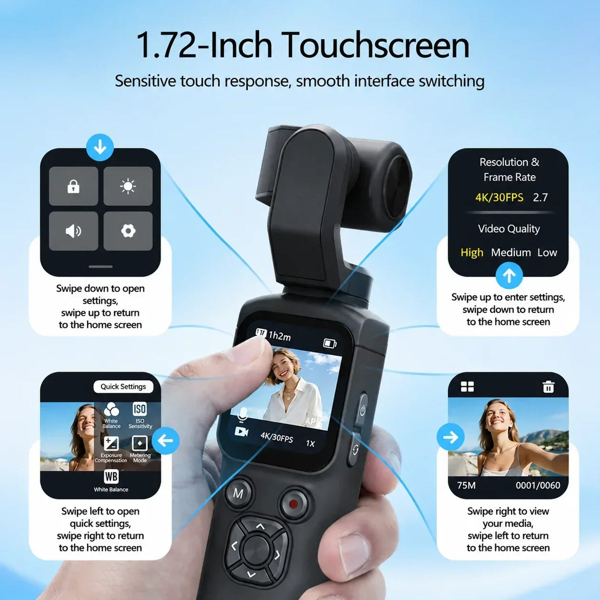 AI Face-Tracking Gimbal Camera — view 4