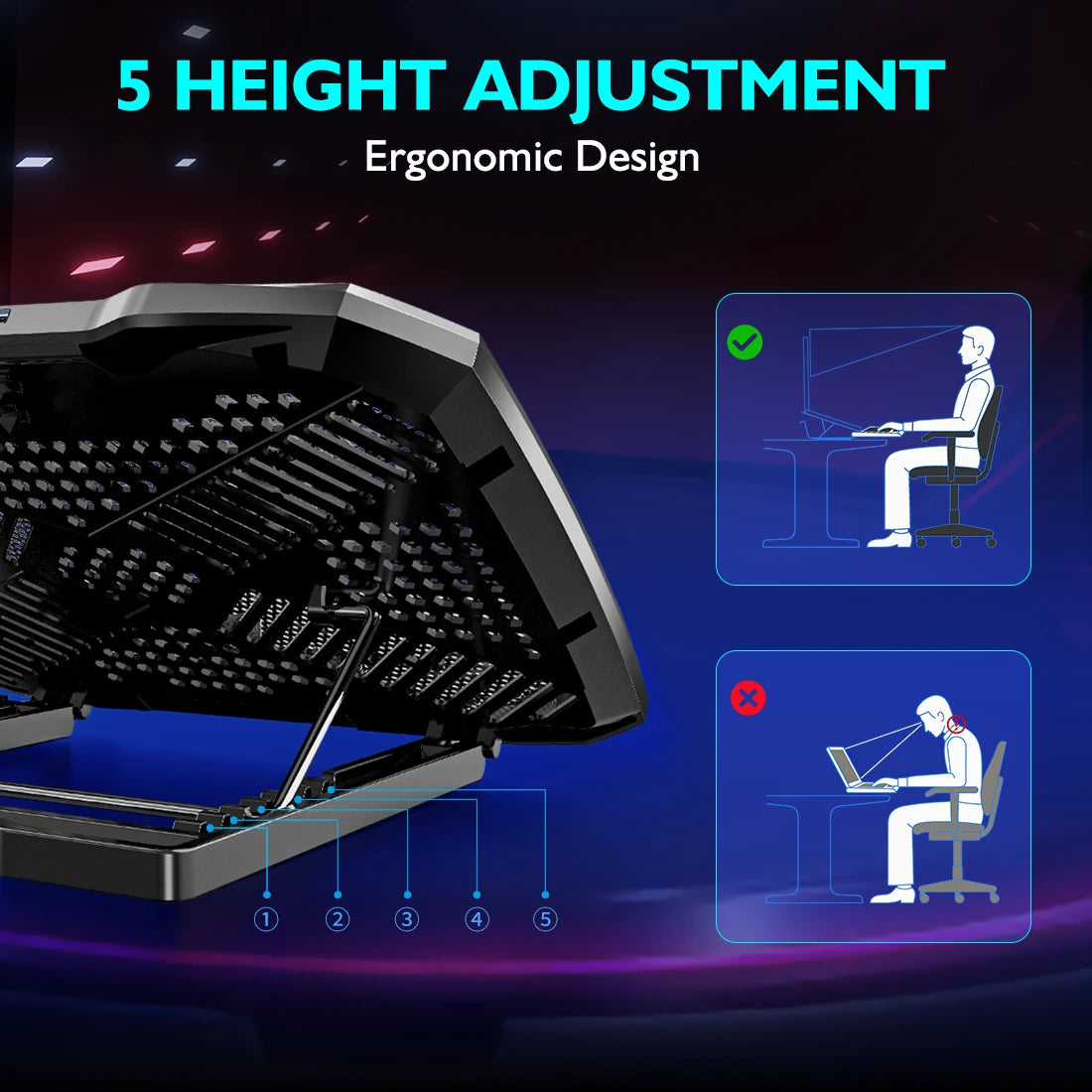 COOLCOLD Laptop Cooling Pad — view 6