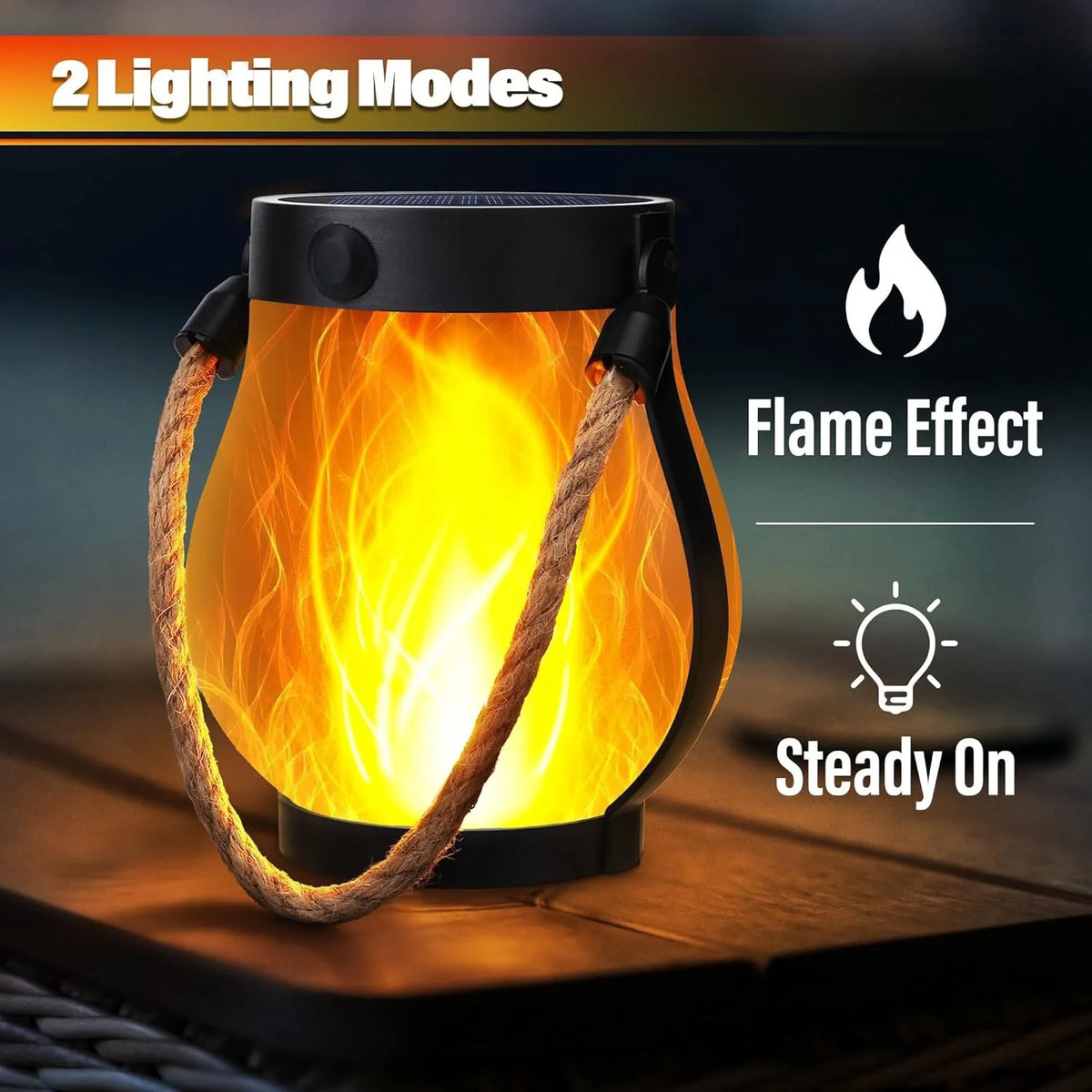 Solar Flame Lantern — view 2