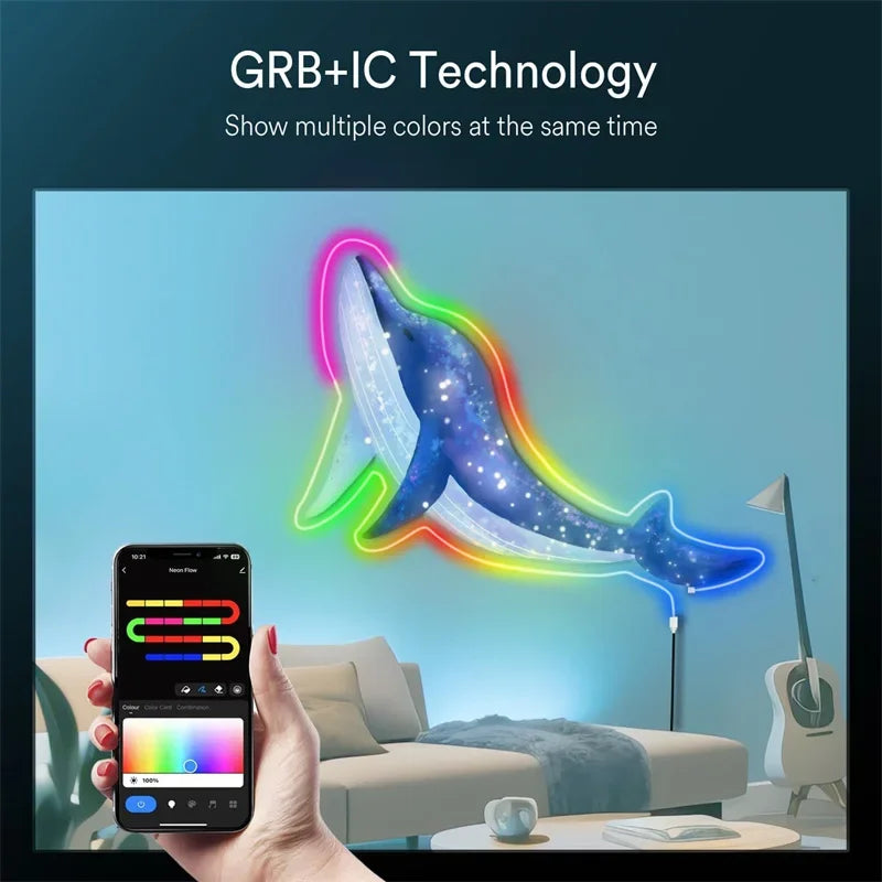 Wi-Fi RGBIC Neon LED Strip — view 3