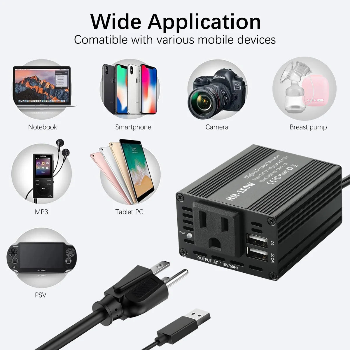 150W Car Inverter — view 5