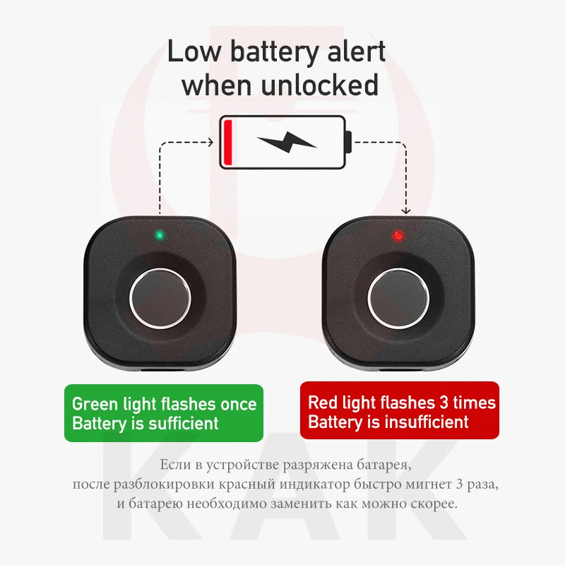 KAK Fingerprint Cabinet Lock — view 5
