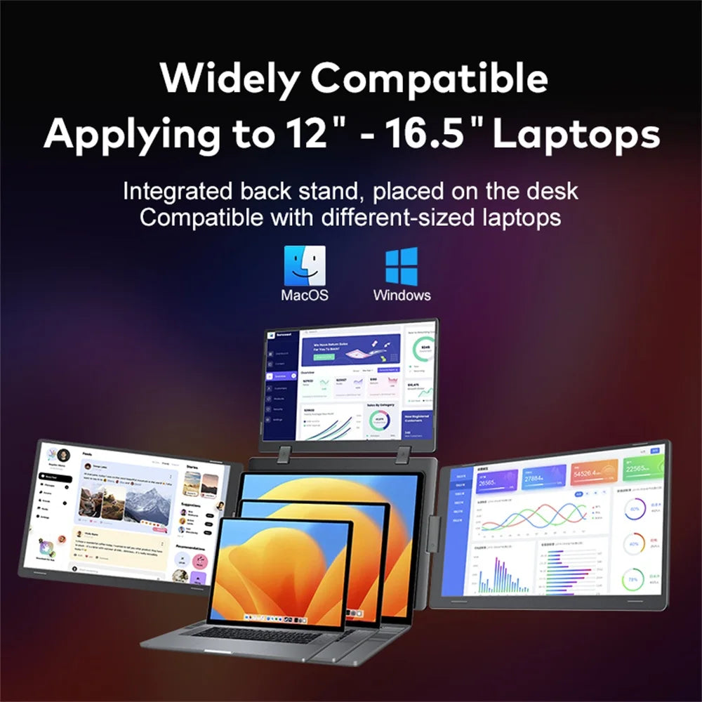 Triple-Screen Portable Monitor — view 5