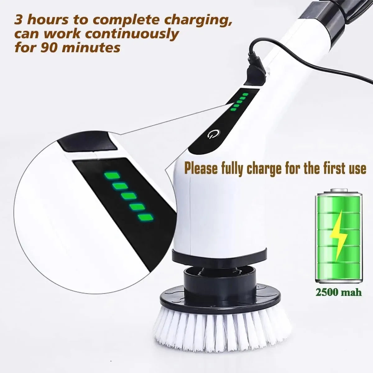 Cordless Electric Spin Scrubber — view 2
