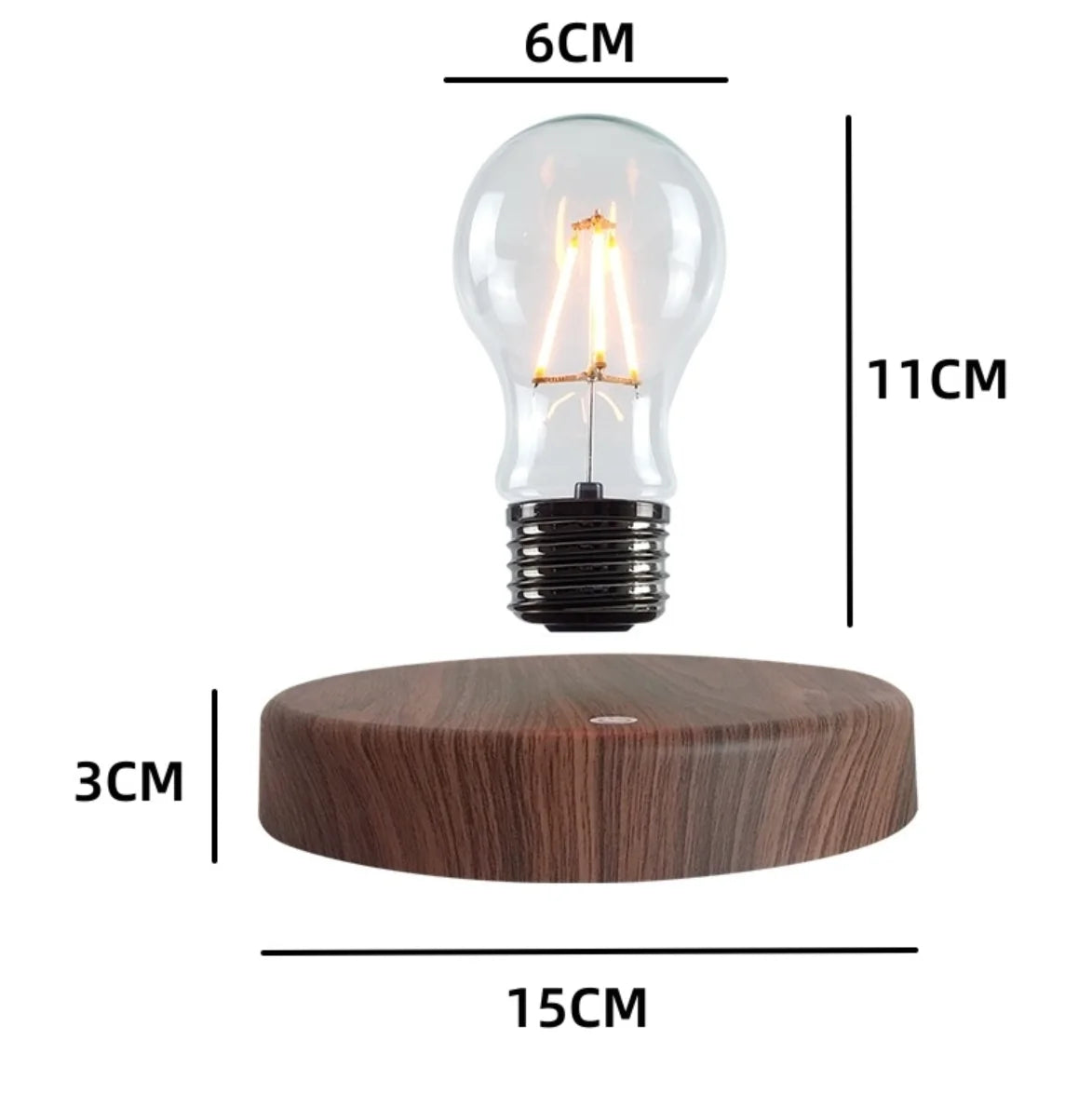 Levitating Light Bulb Lamp — view 5