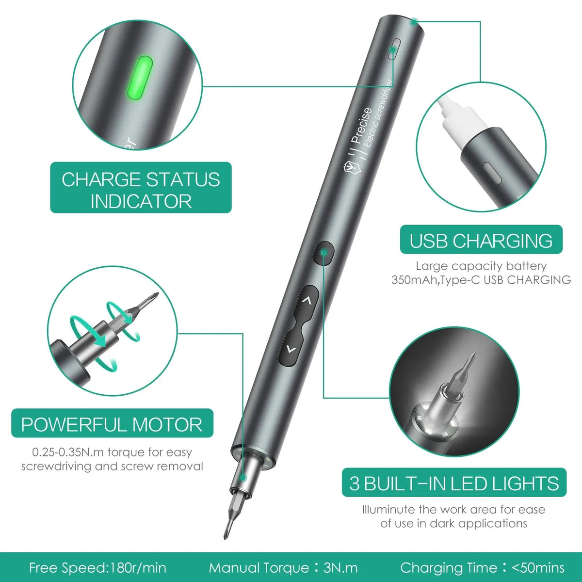 Precision Electric Screwdriver — view 2