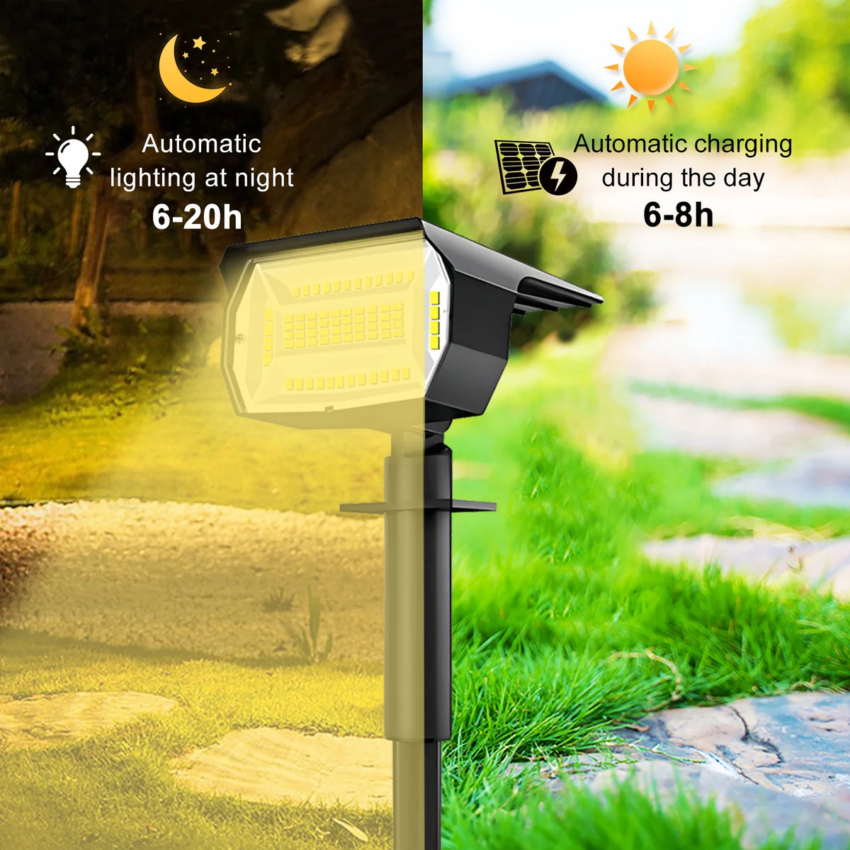 Solar LED Landscape Spotlight — view 2