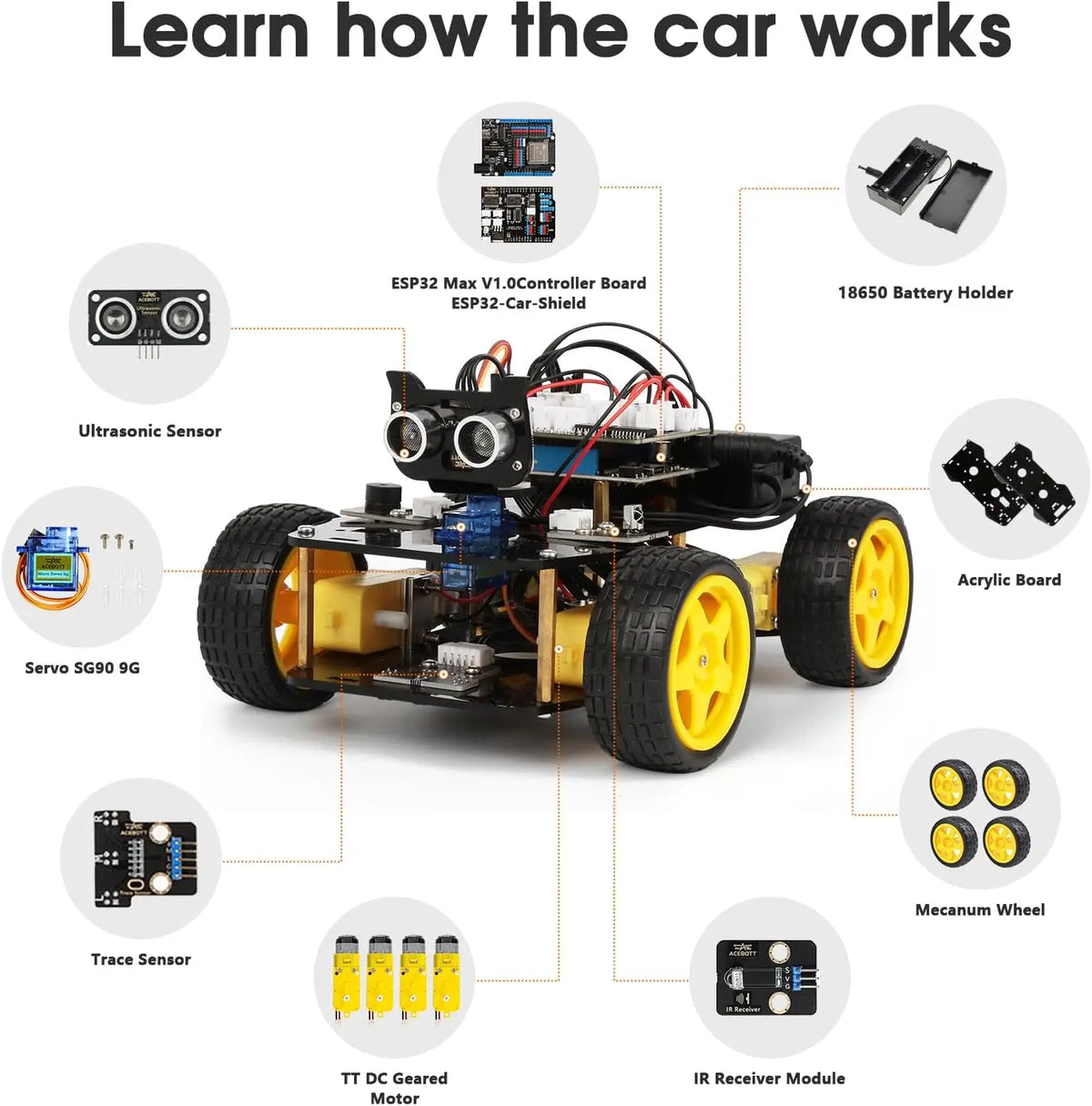 ACEBOTT Smart Robot Car Kit — view 6