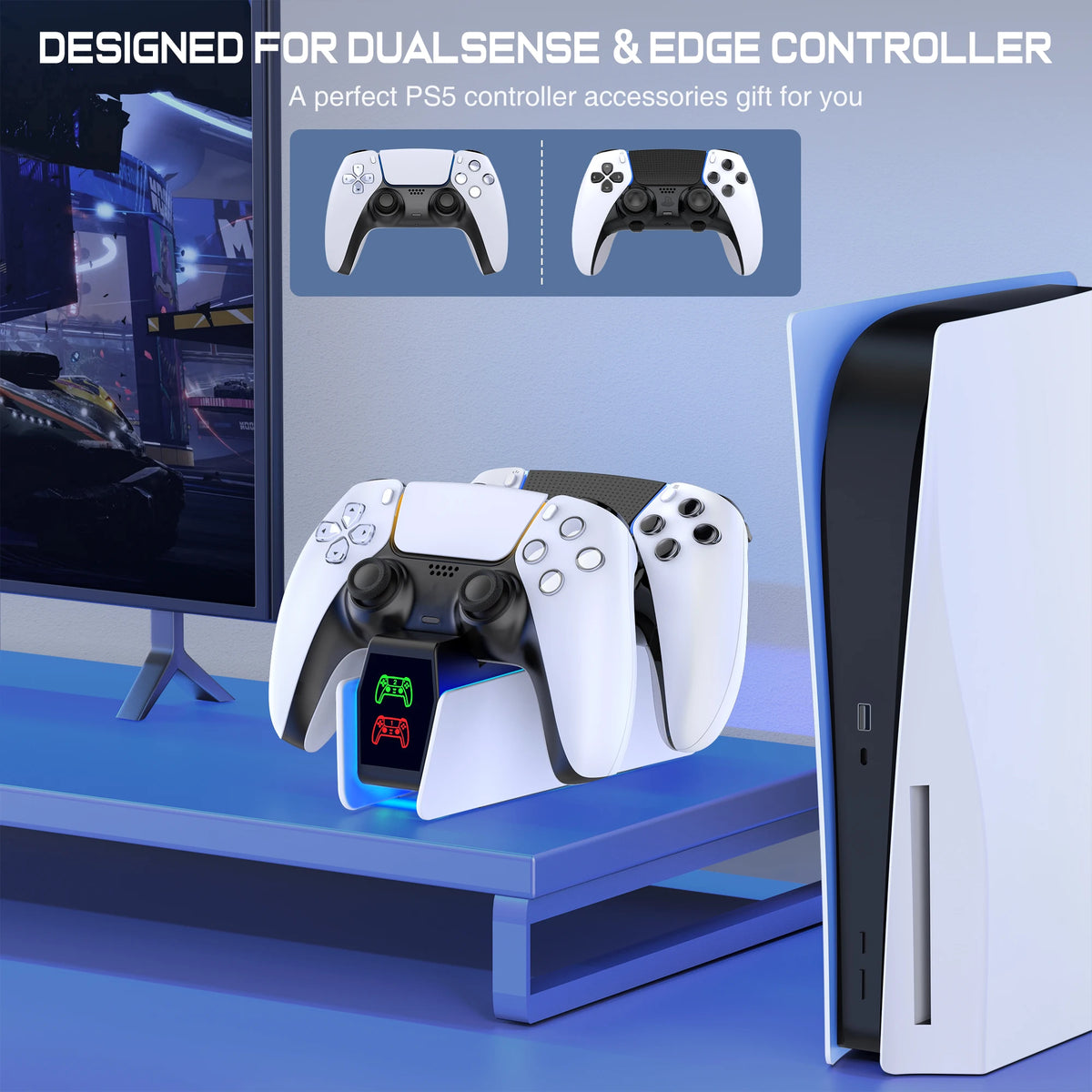 Charger next to PS5