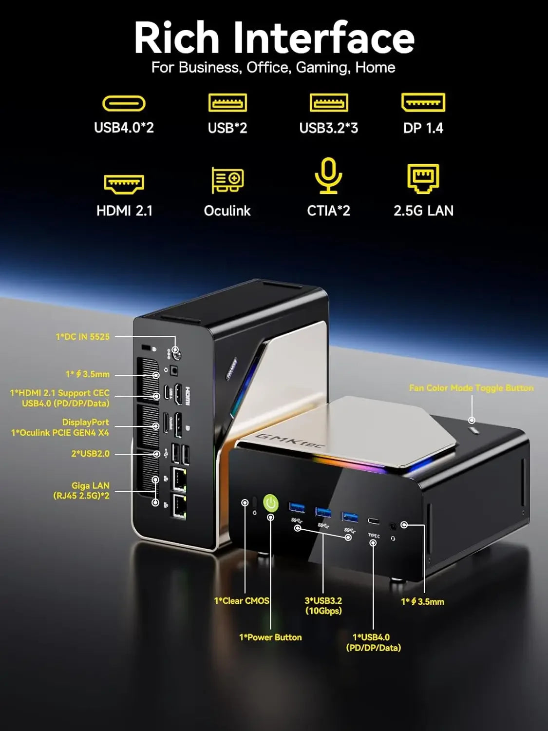 GMKtec EVO-T1 AI Mini PC — view 6