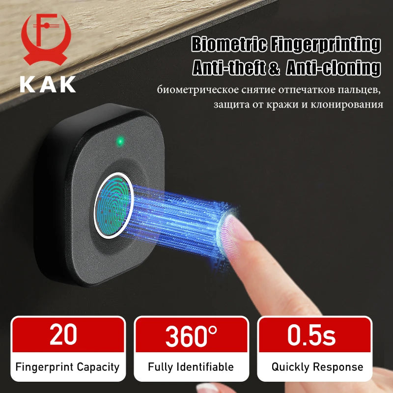 KAK Fingerprint Cabinet Lock — view 3