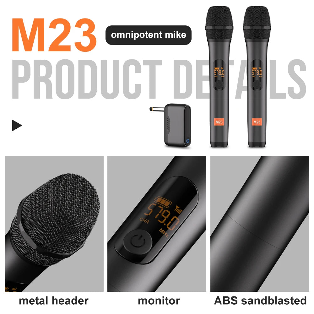 UHF Wireless Karaoke Mic Set — view 2