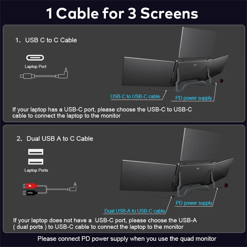 Triple-Screen Portable Monitor — view 6