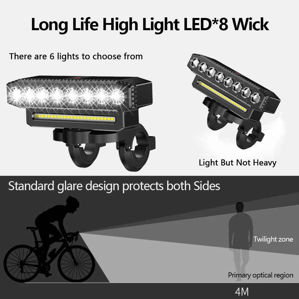 Bike Headlight with Horn — view 5