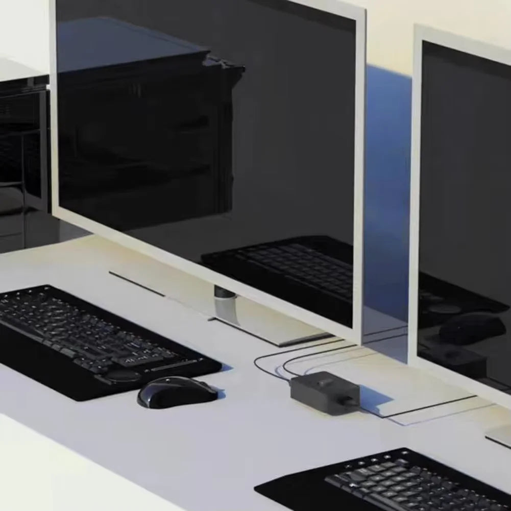 USB switch on a desk