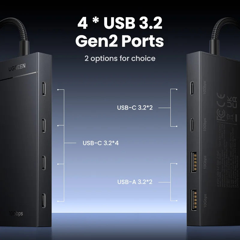 4 USB 3.2 Gen 2 ports