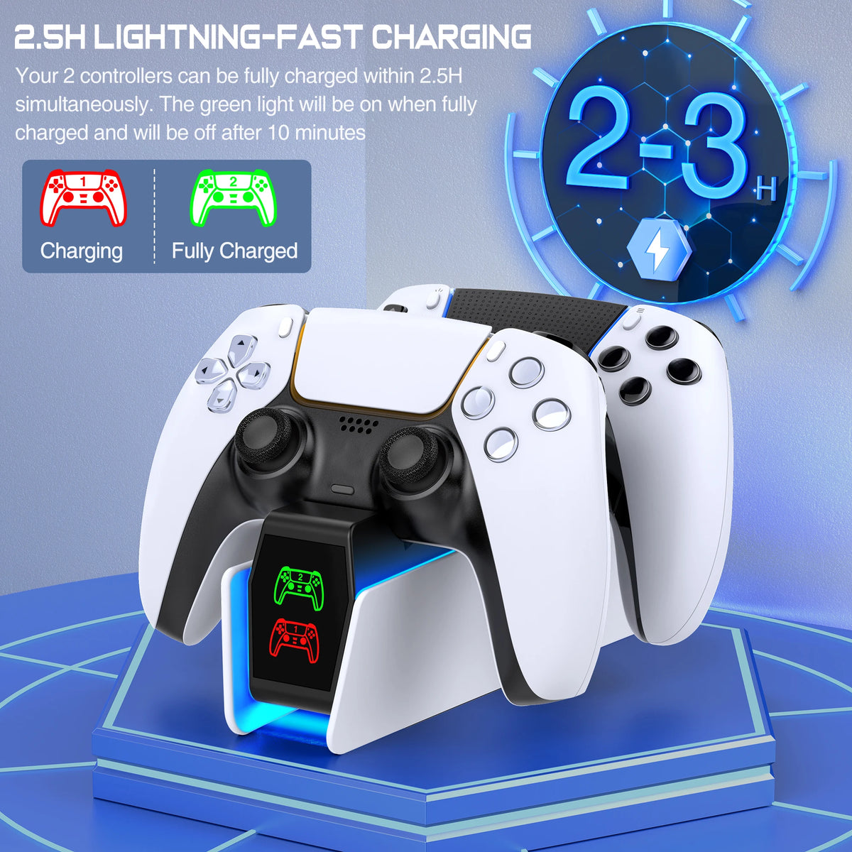 Charging two controllers