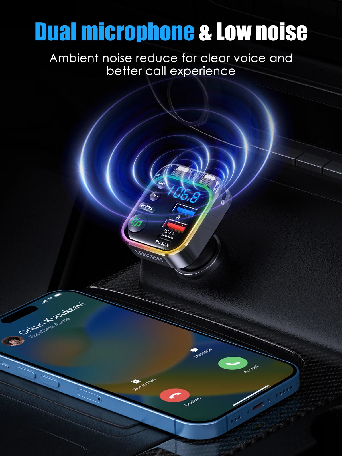 LENCENT BC87 FM Transmitter — view 4