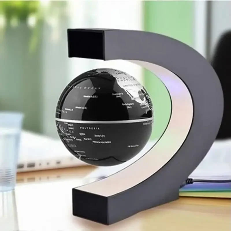 Levitating Globe Lamp — Magnetic Floating World Globe with LED Light