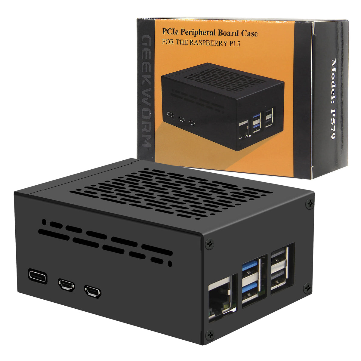 Geekworm P579 case and box