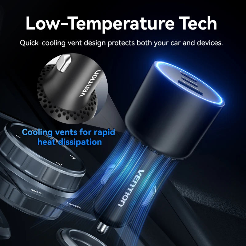 Vention USB-C Car Charger — view 3