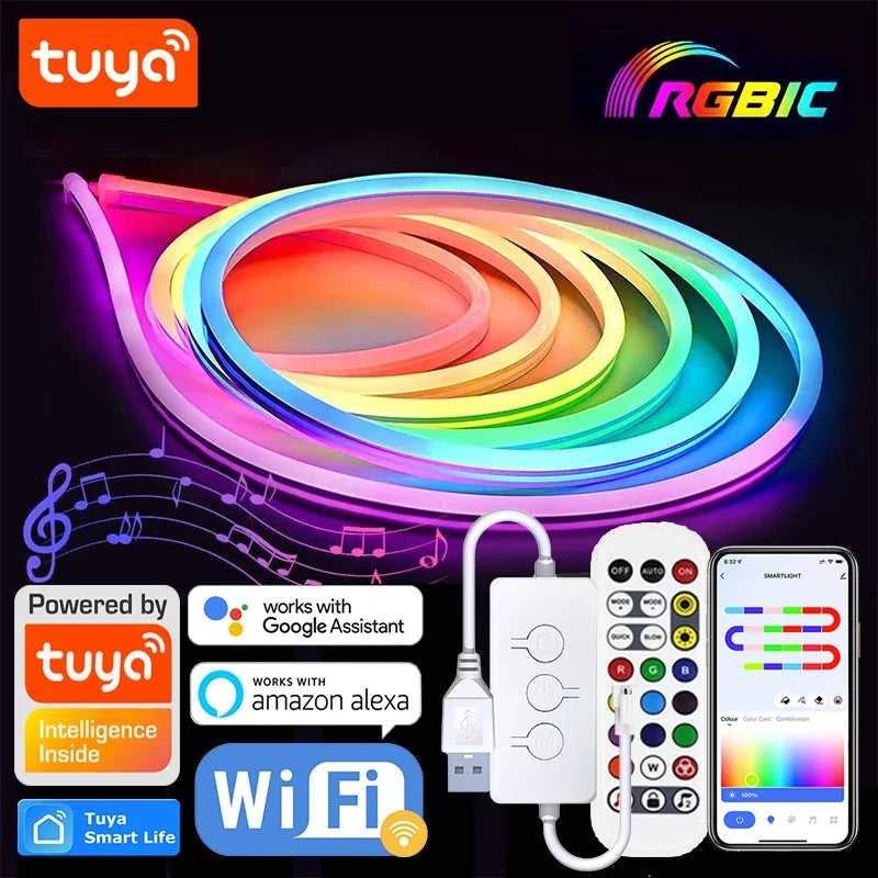Wi-Fi RGBIC Neon LED Strip — view 2