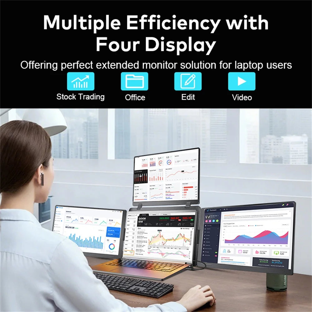 Triple-Screen Portable Monitor — view 2