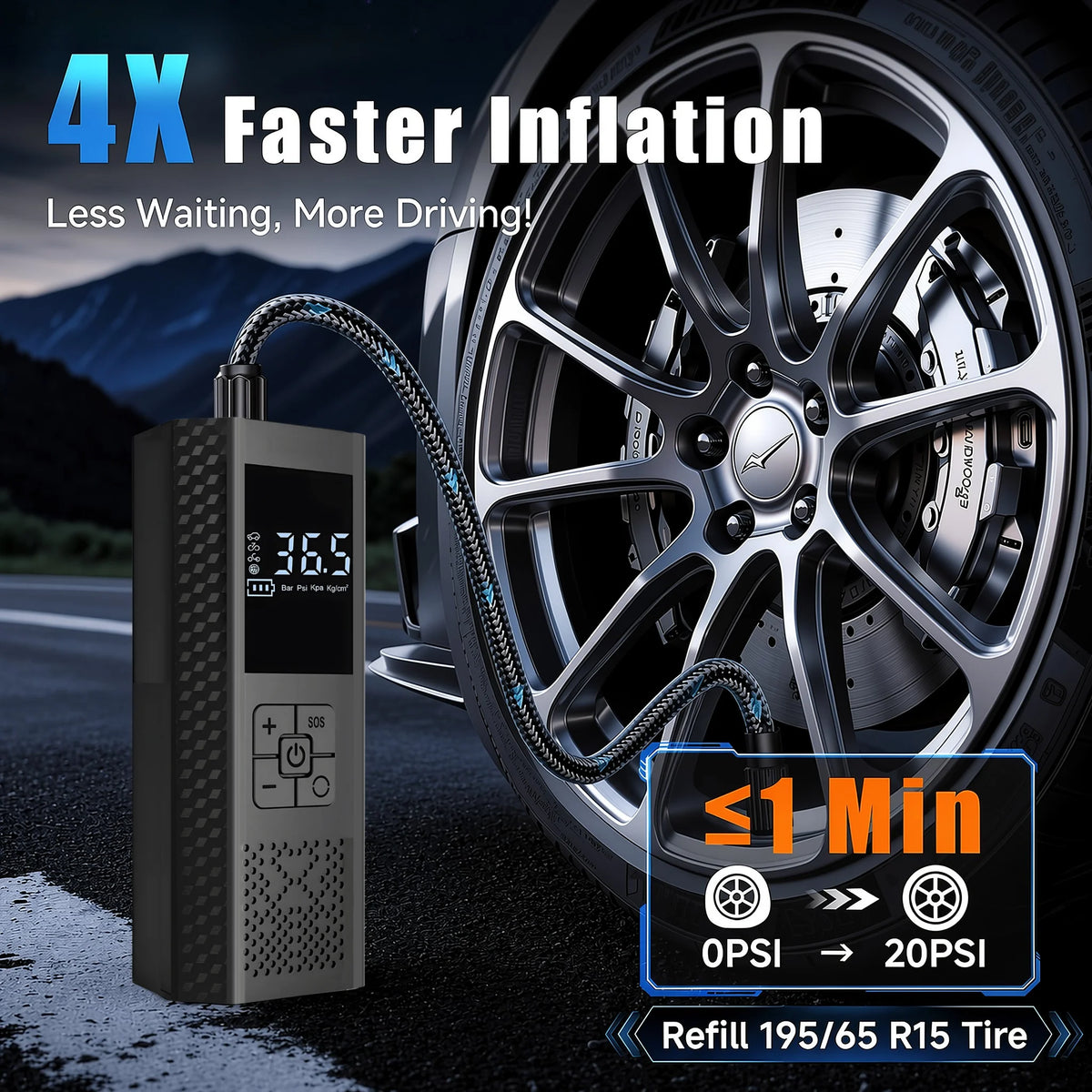 Cordless Tire Inflator — view 3