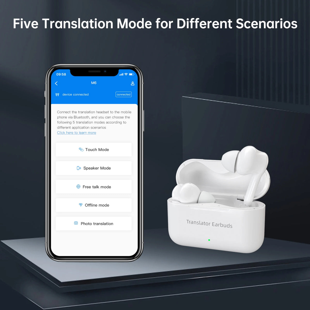 Wooask M6 AI Translator Earbuds — view 4