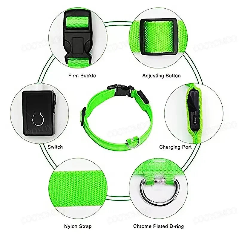 Rechargeable LED Pet Collar — view 5