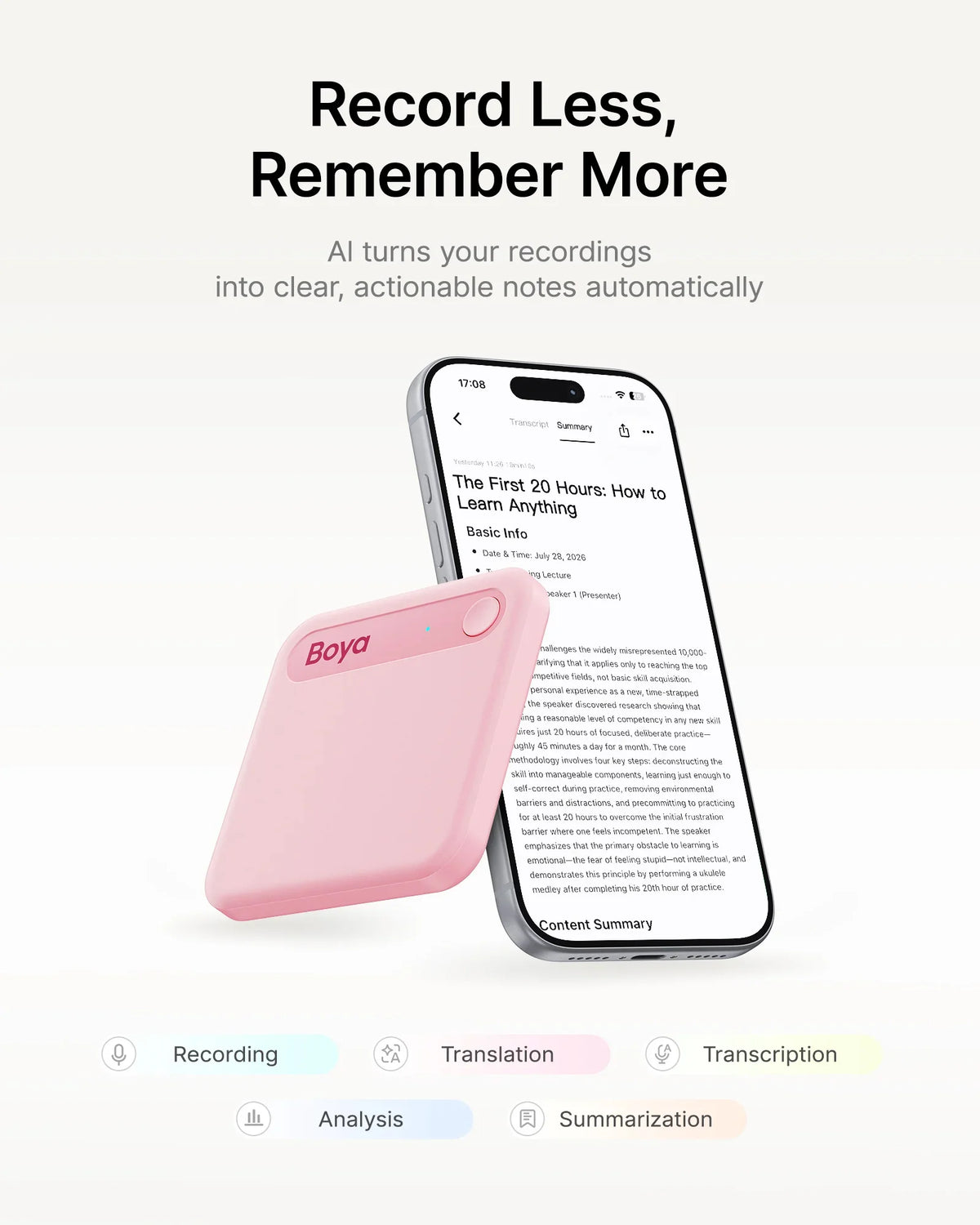 BOYA Notra Neo AI Note Taker — view 4