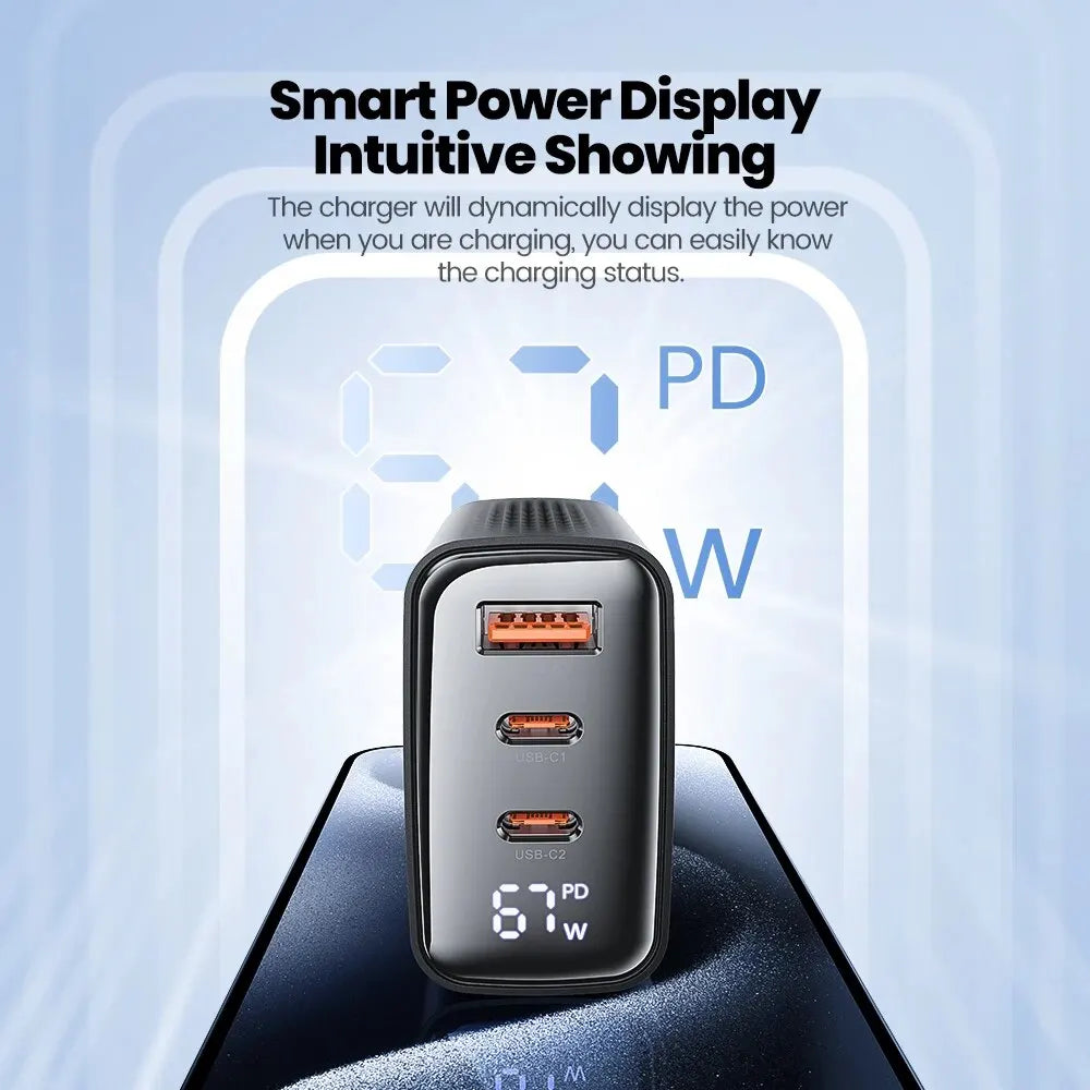 Toocki 67W GaN Charger — view 2