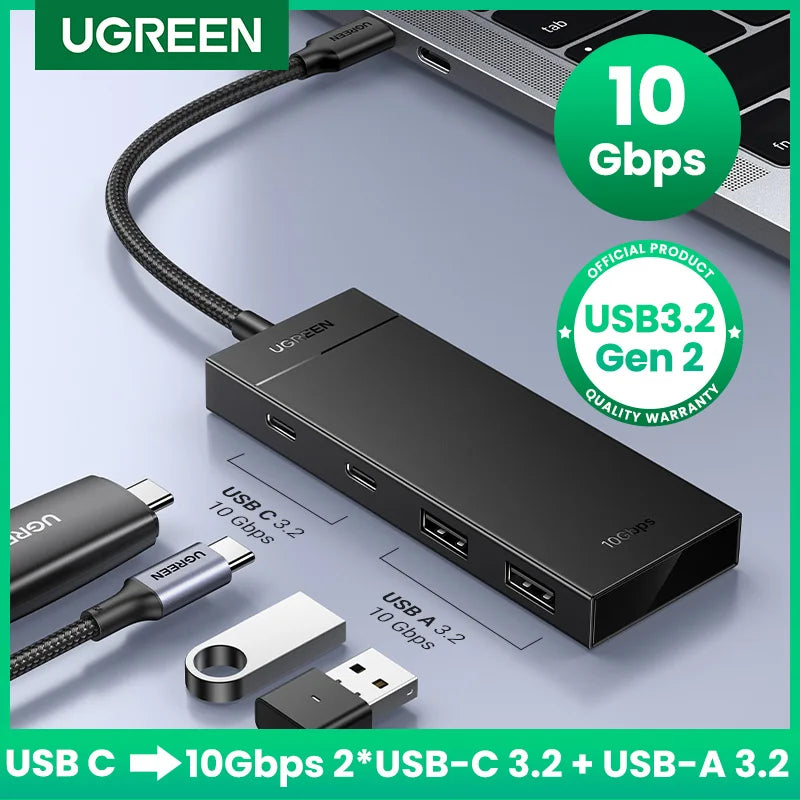 UGREEN 10Gbps 4-port hub