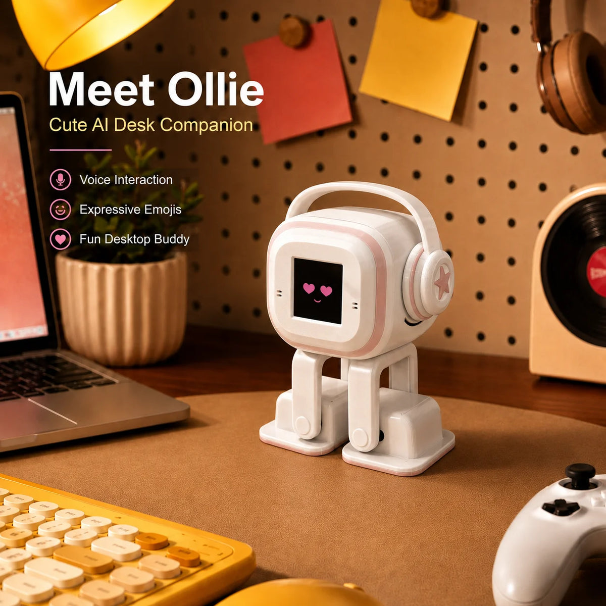 Ollie AI Desktop Robot — view 2