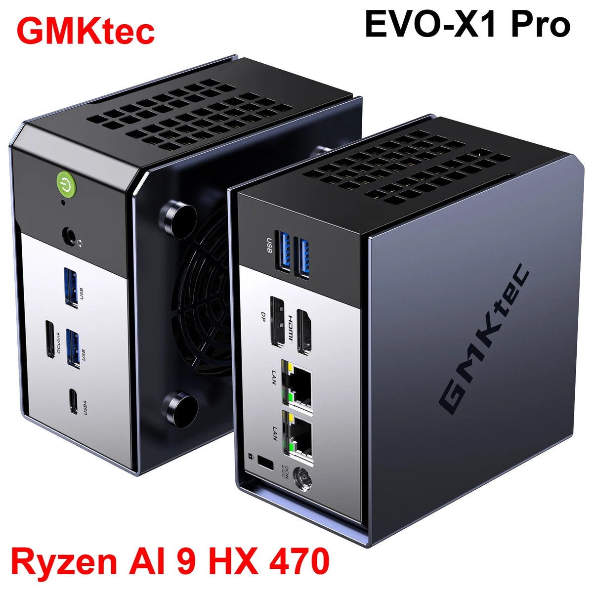 GMKtec EVO-X1 Pro AI Mini PC — Ryzen AI 9 HX 470, 64GB, 1TB
