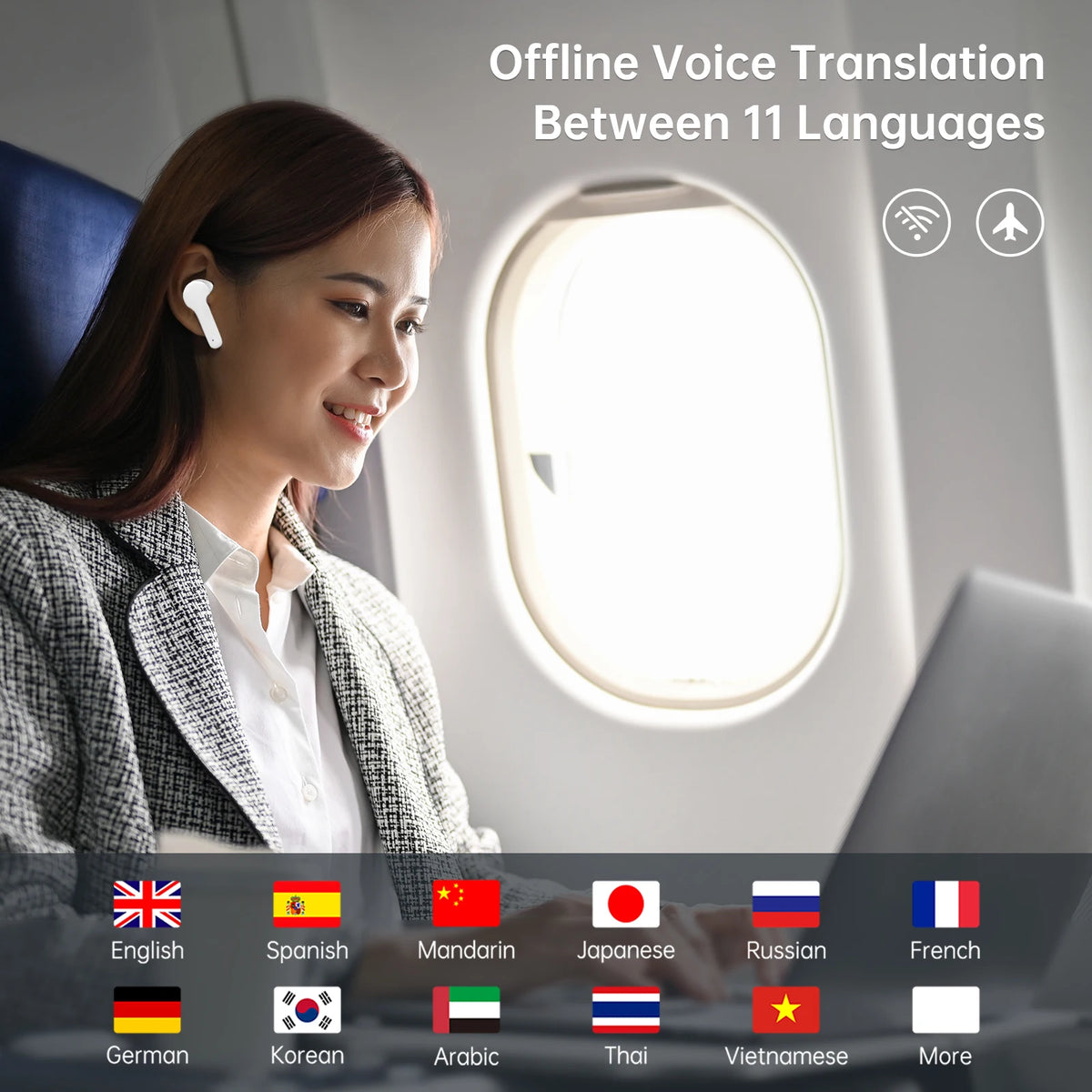 Wooask M6 AI Translator Earbuds — view 3