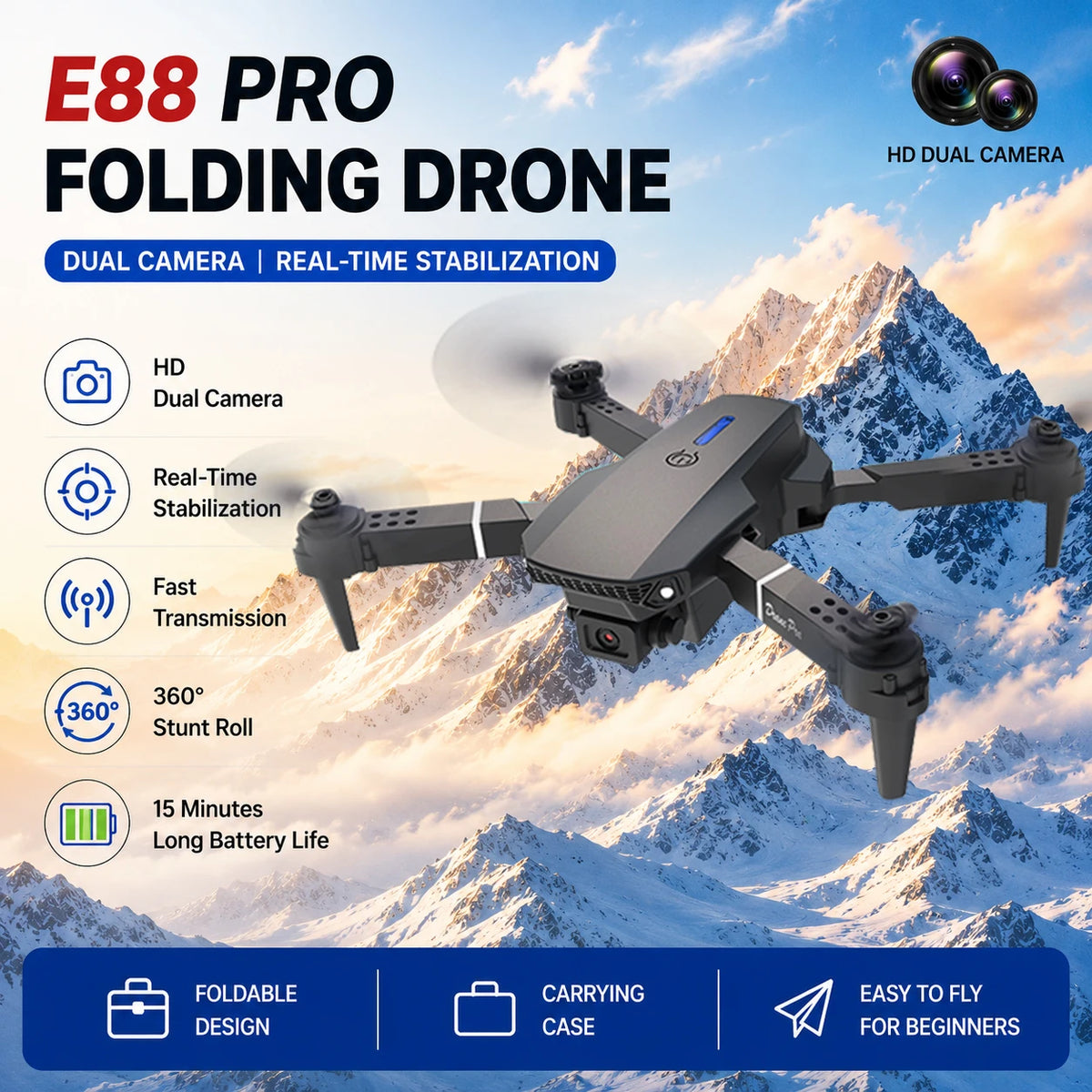 Foldable Brushless Mini Drone — view 2