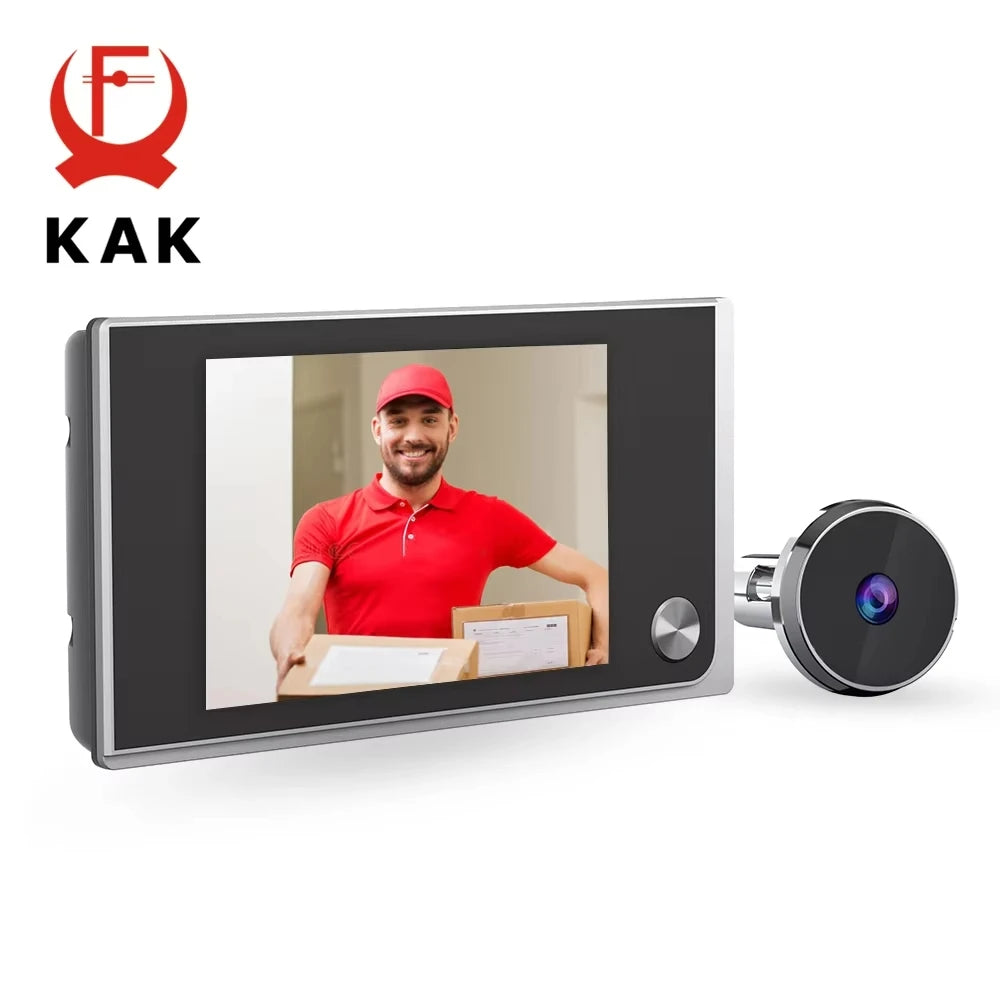 Digital Peephole Camera — 3.5" Screen Door Viewer, 120° Wide Angle