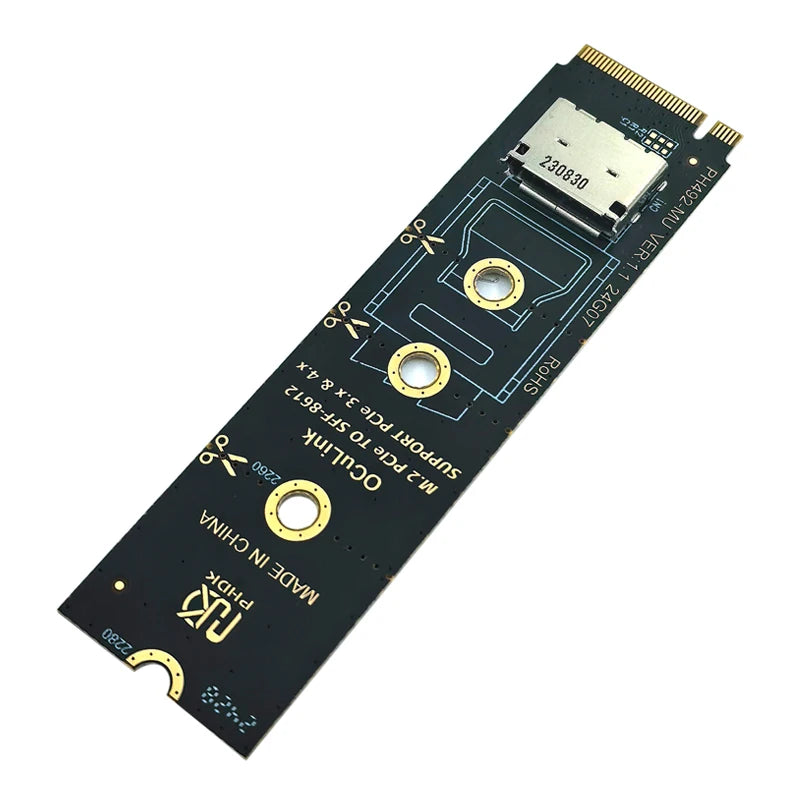 Adapter card angle view