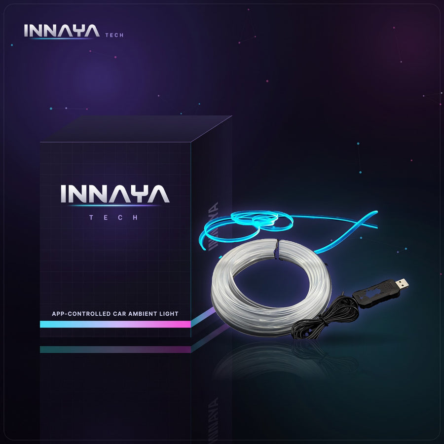 App-Controlled RGB Car Ambient Light by INNAYA Tech with INNAYA retail box