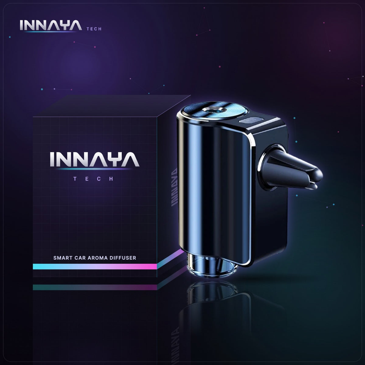 Smart Car Aroma Diffuser by INNAYA Tech with INNAYA retail box