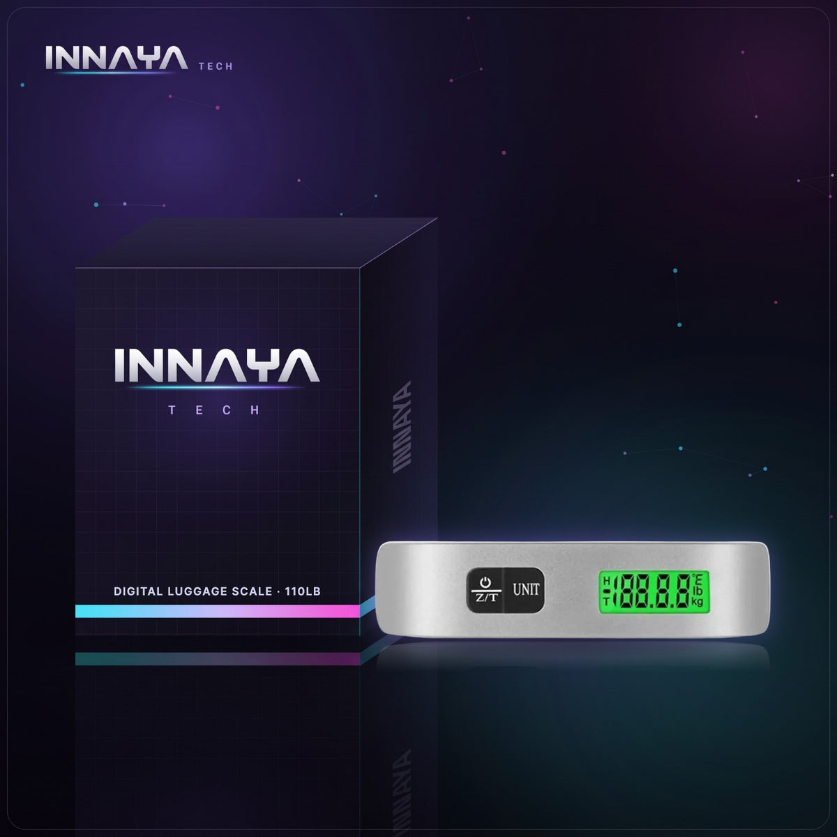 Digital Luggage Scale by INNAYA Tech with INNAYA retail box