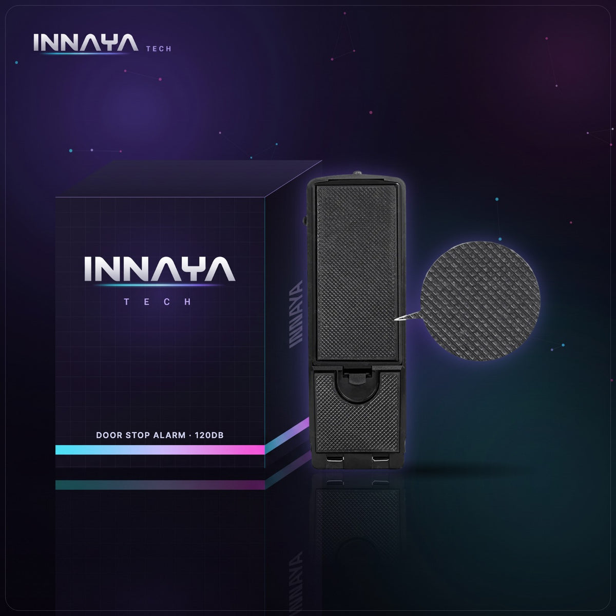 Door Stop Alarm by INNAYA Tech with INNAYA retail box