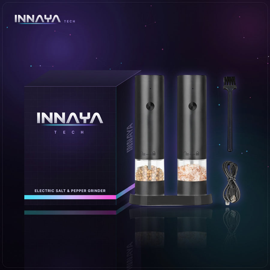 Electric Salt & Pepper Grinder by INNAYA Tech with INNAYA retail box