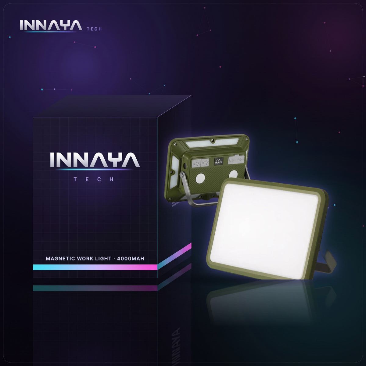 ESMARTER W505 Magnetic Work Light by INNAYA Tech with INNAYA retail box