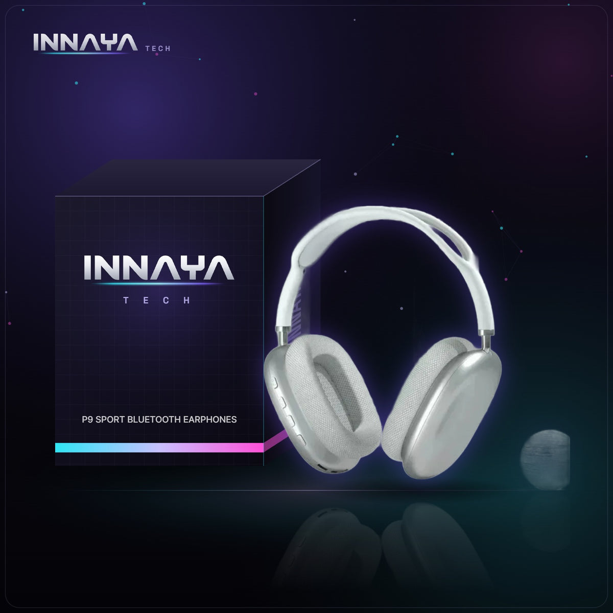 P9 Sport Bluetooth Earphones by INNAYA Tech with INNAYA retail box