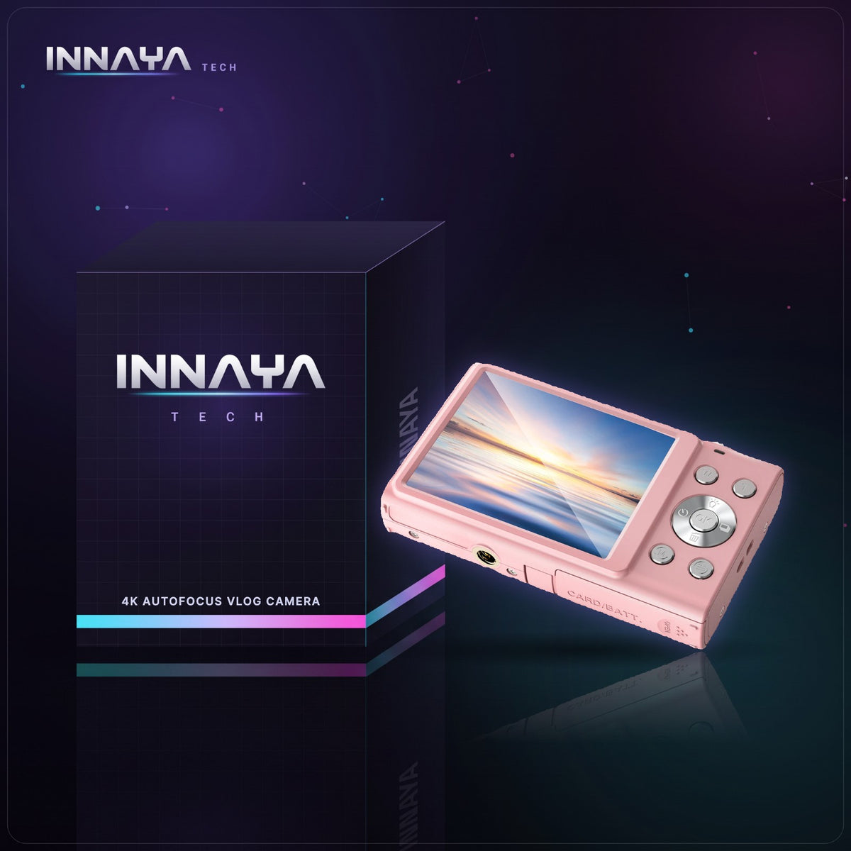 4K Autofocus Vlog Camera by INNAYA Tech with INNAYA retail box